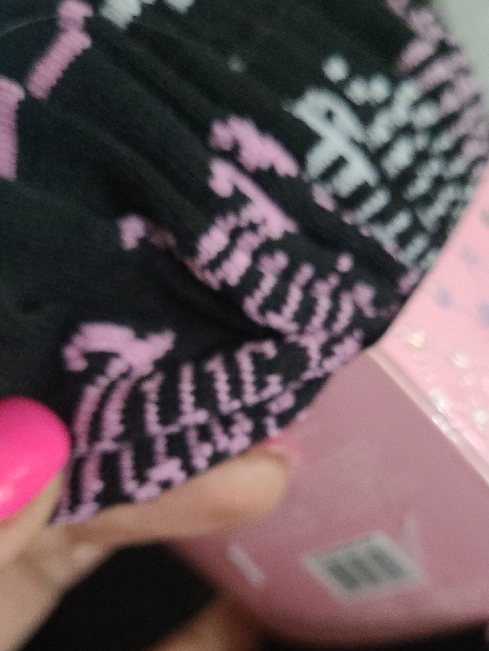 Juicy Couture Black & Light Pink Low-Cut Socks - Set Of 10 - Picture 7 of 7